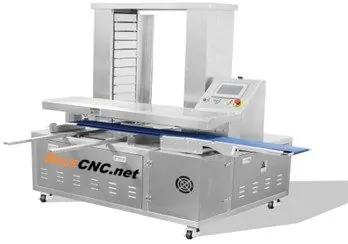 Food Processing Machine 30 เครื่องเรียงขนม เครื่องจัดเรียงอาหารลงบนถาด Feeding Tray Retracting เครื่องเรียงขนมอัตโนมัติ